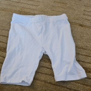 5/25 Place White Kids Cotton Bike Shorts Size 5/6